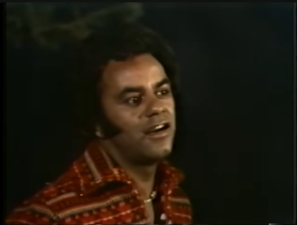 Johnny Mathis sings 